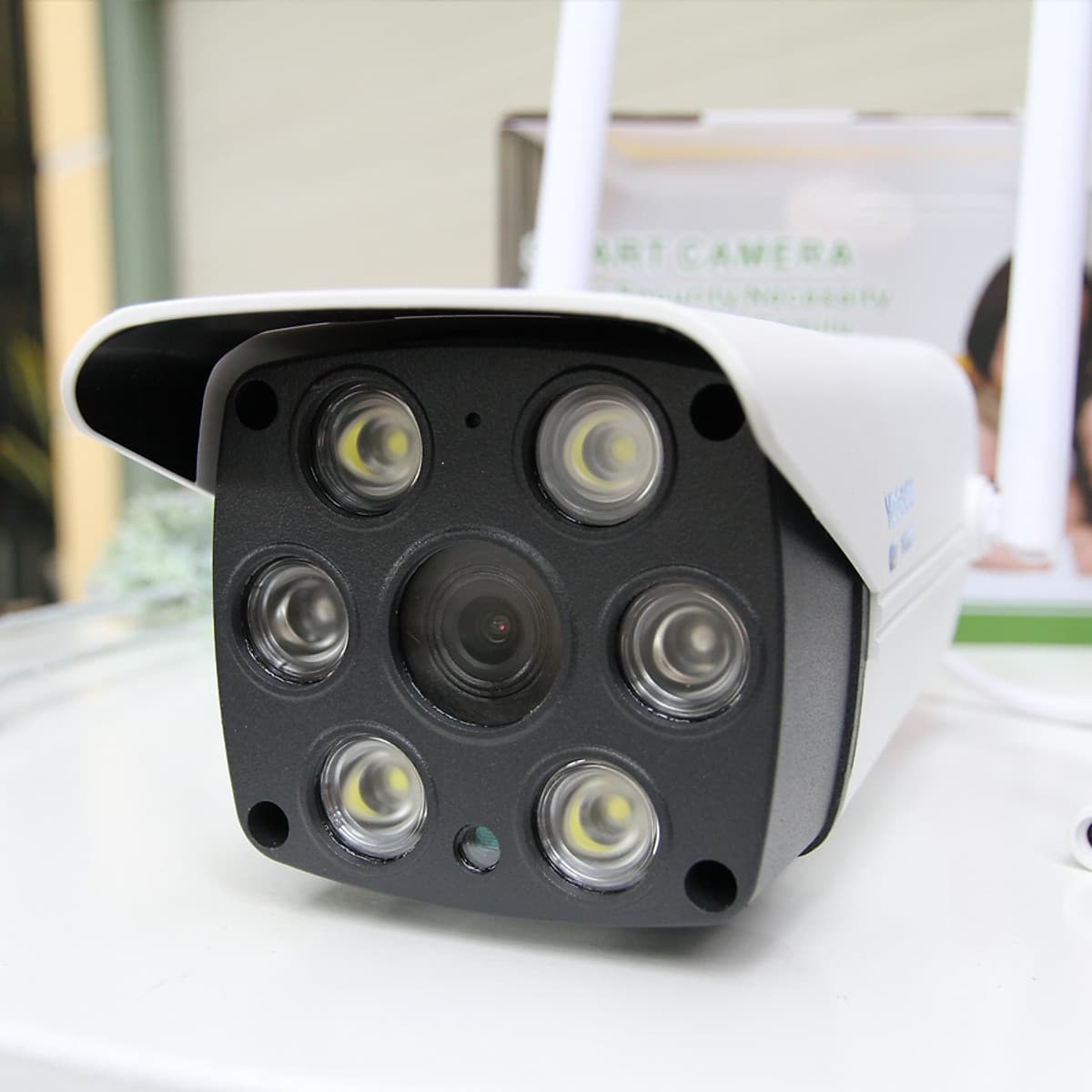 Camera wifi ngoài trời YOOSEE ZQ25M 2.0MP Full HD, quan sát cố định, 2 led hồng ngoại, đàm thoại 2 chiều, hỗ trợ thẻ nhớ lên đến 128G, 2 anten, cảnh báo chống trộm- Hàng nhập khẩu 
