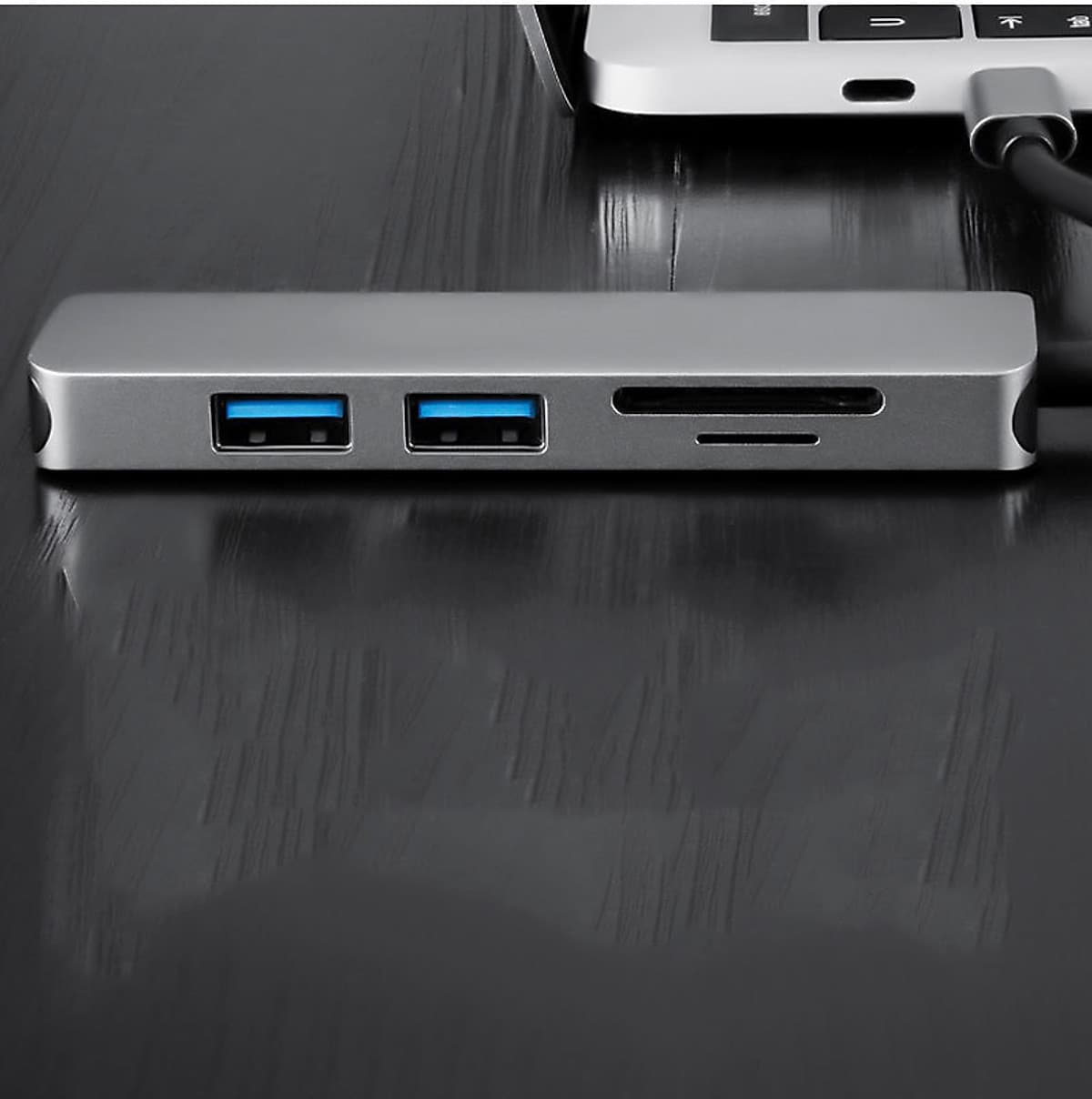 Hub chia USB Type-C 5 Cổng USB 3.0/SD/TF Newdery 9866 - Hàng chính hãng