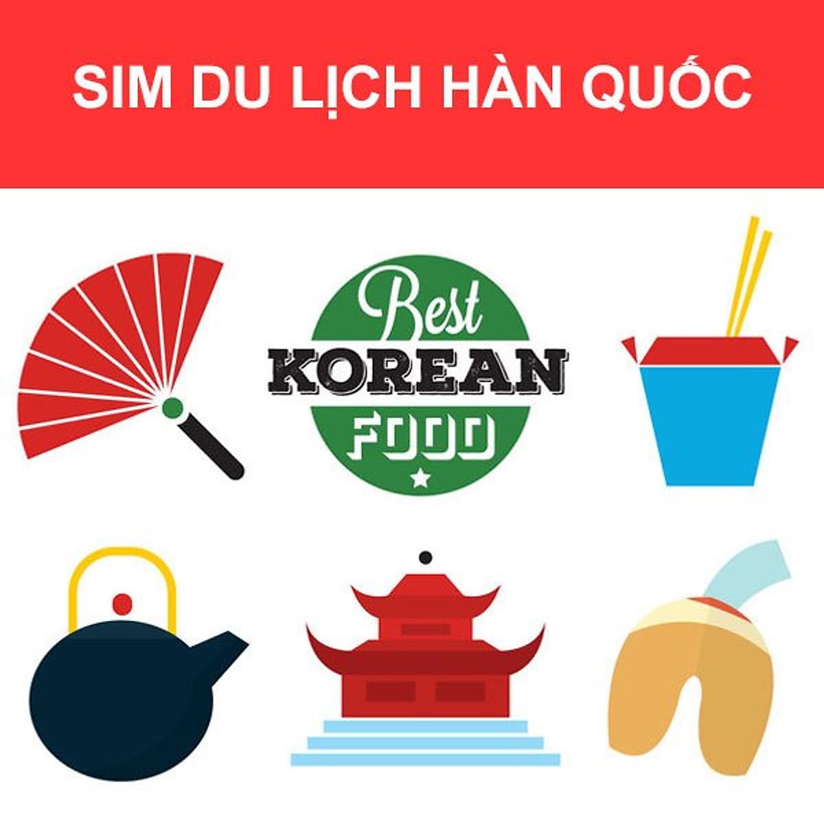 Sim 4G Hàn Quốc - Gói 4GB Trong 15 Ngày