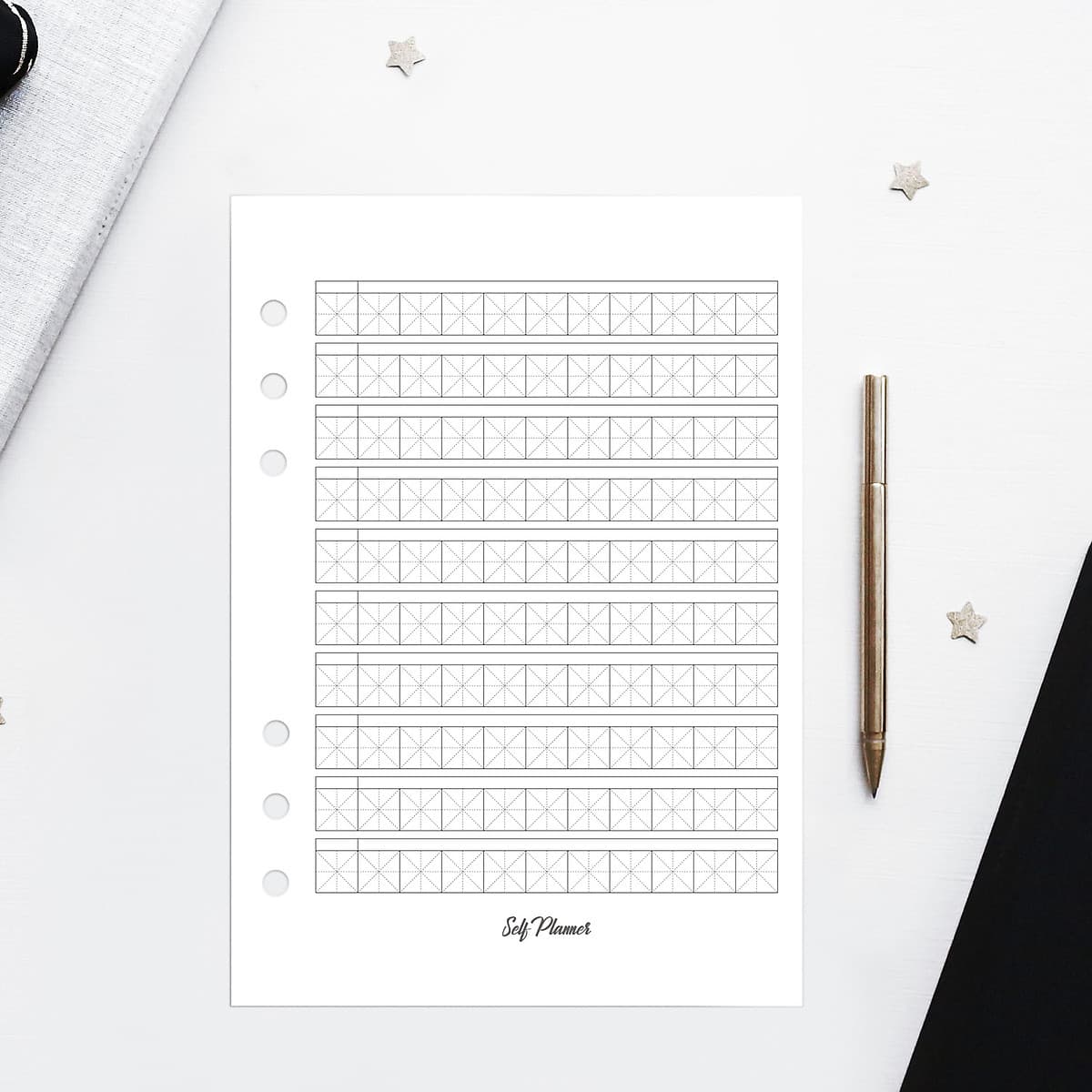 Giấy / Ruột refill sổ còng A5 học ngoại ngữ tiếng anh, tiếng trung Self Planner