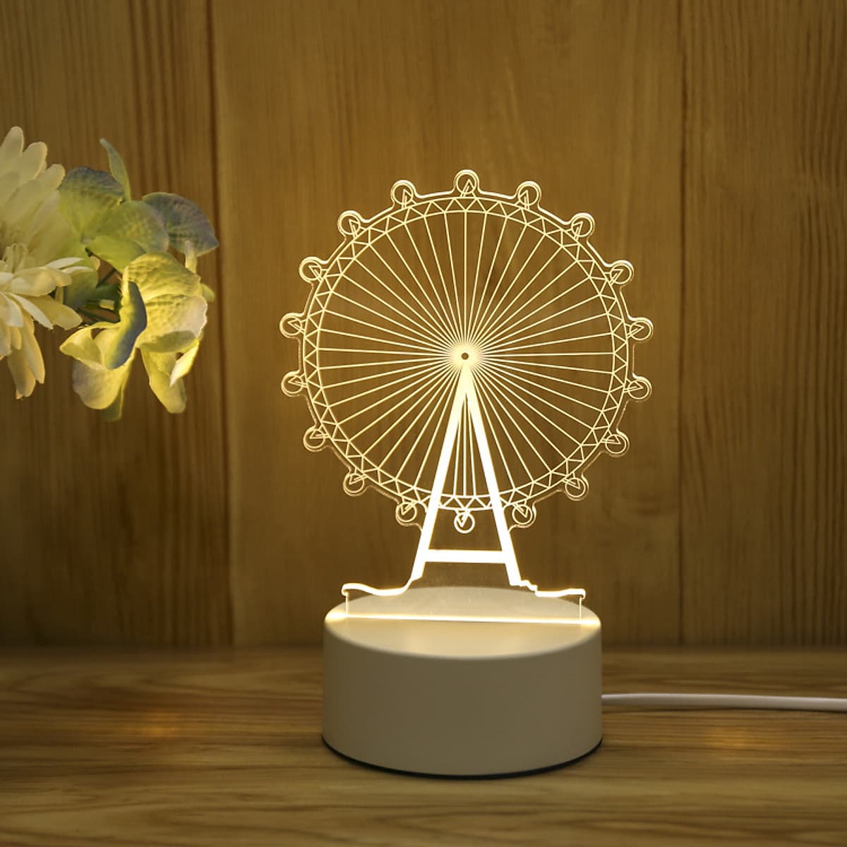Đèn ngủ LED 3D trang trí - quà tặng độc đáo