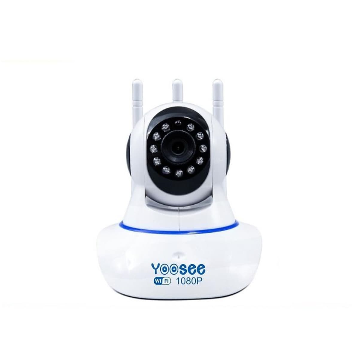 Camera IP Wifi Yoosee 3 Râu 2.0M FullHD 1080P 10 đèn hồng ngoại đàm thoại 2 chiều (Trắng) Hàng Nhập Khẩu