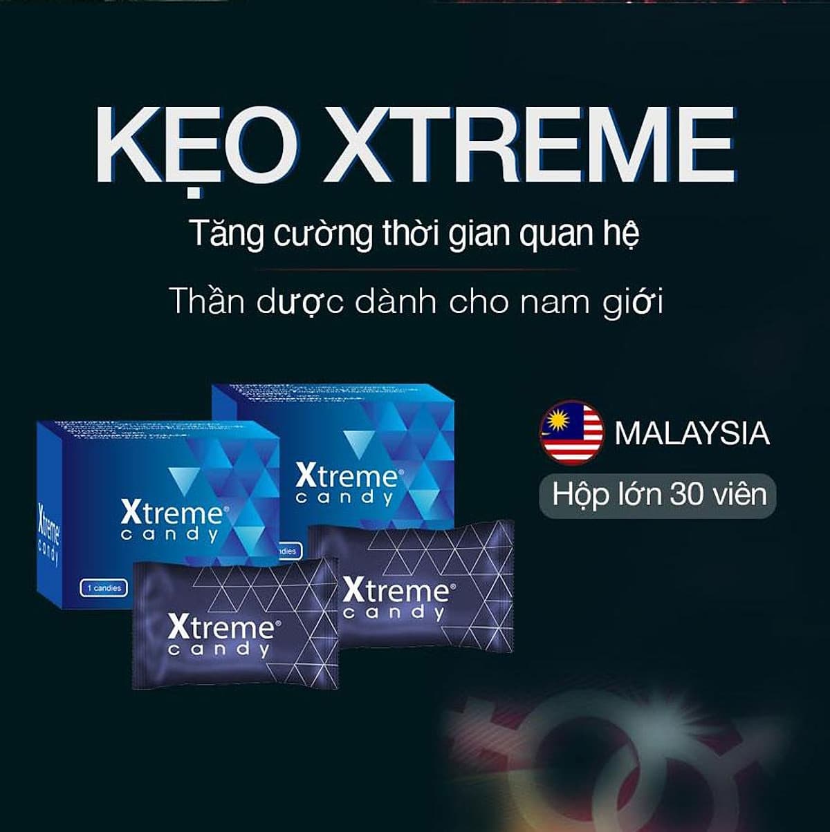 Kẹo Sâm (Mỹ) Ultimate Xtreme Flavor Kéo dài thời gian quan hệ cho Nam Giới 1 viên 