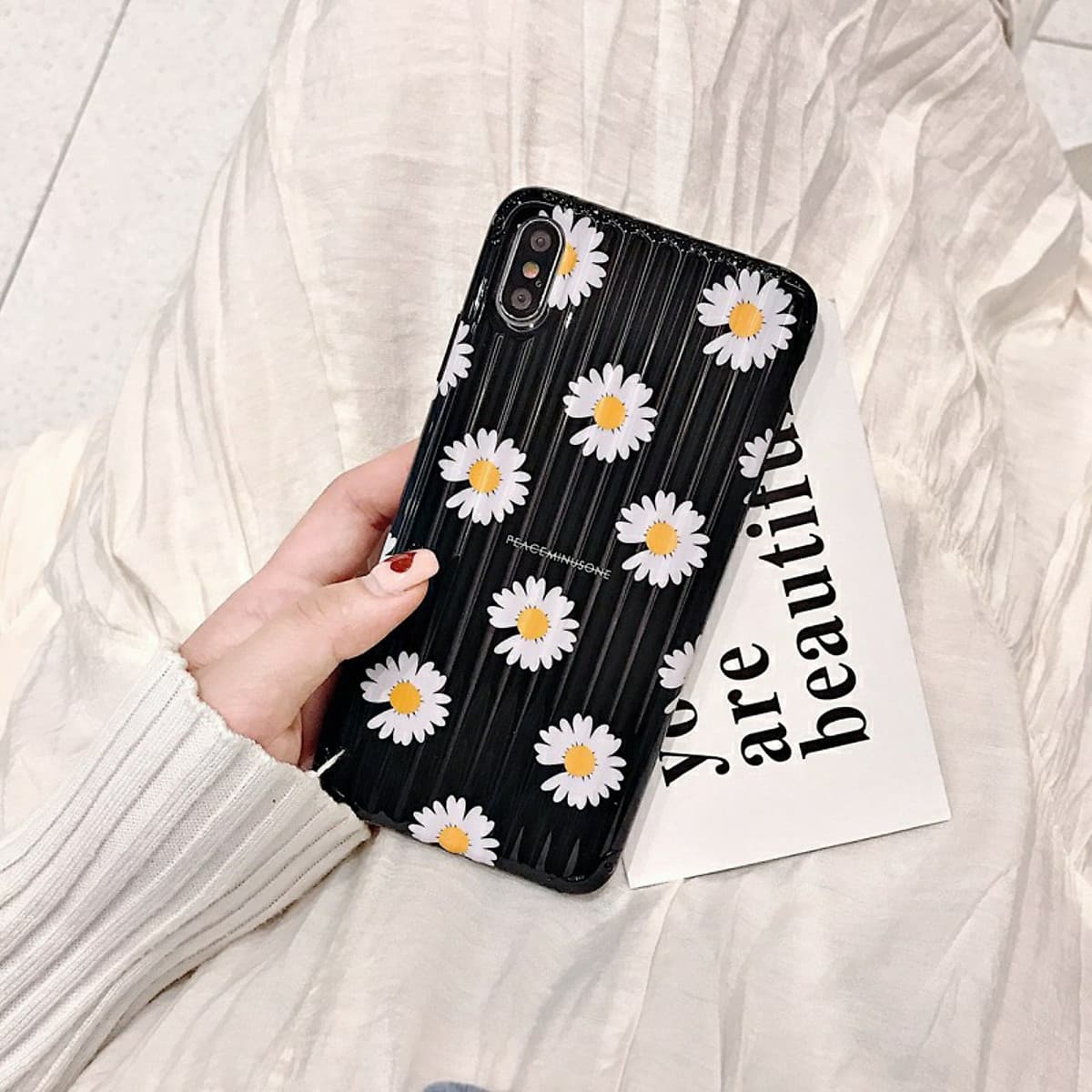 Ốp lưng Vali hoa cúc họa mi Dành cho iphone 6,6s,6 plus,6s plus,6s plus,7,8,7 plus,8 plus,X,XS,XR,XS Max