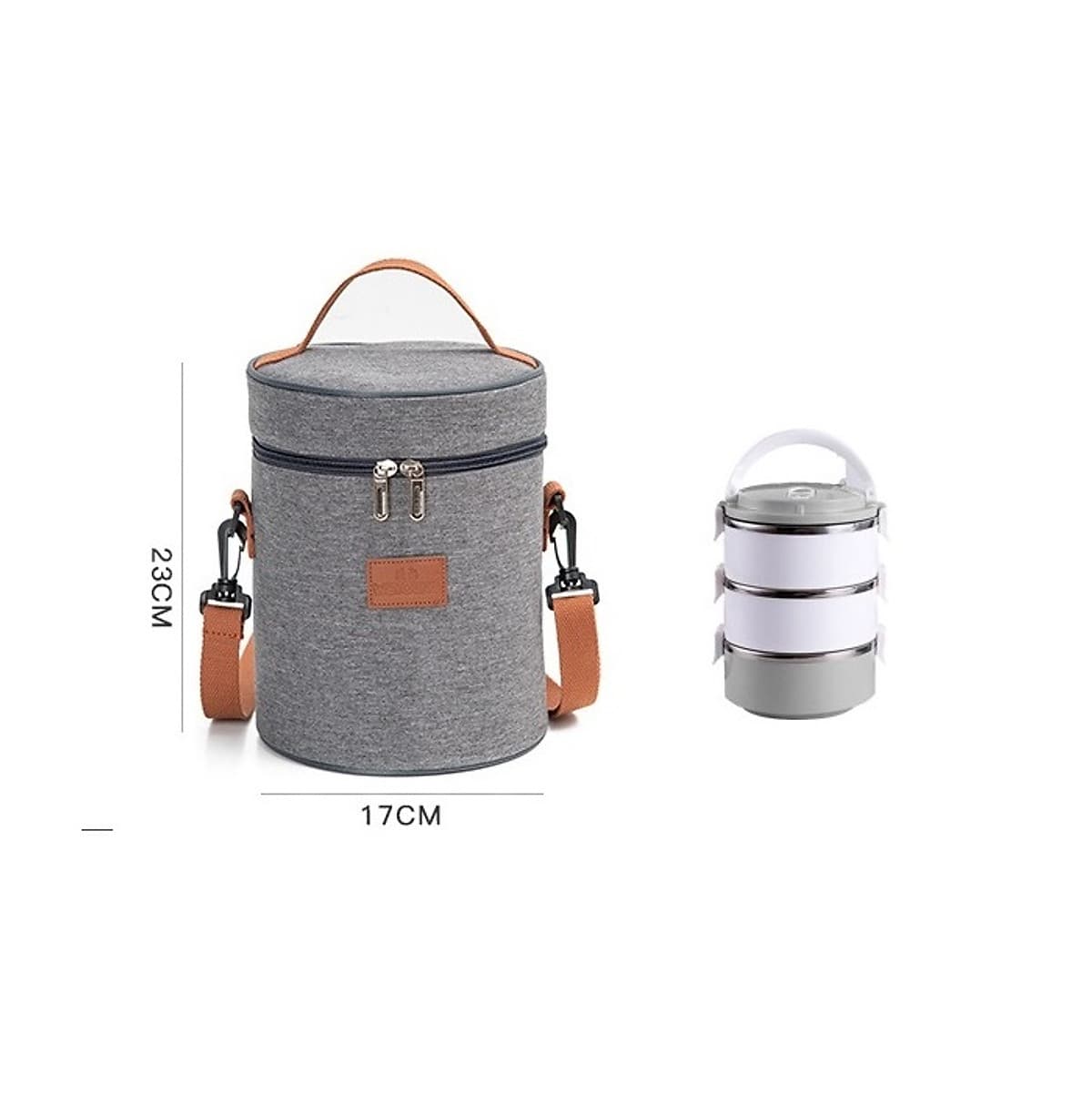 Túi đựng hộp cơm giữ nhiệt/ Túi đựng đồ ăn trưa/ Túi chống toả nhiệt, dày dặn, có tay xách, phong cách Hàn Quốc thời trang, hiện đại Ver.6