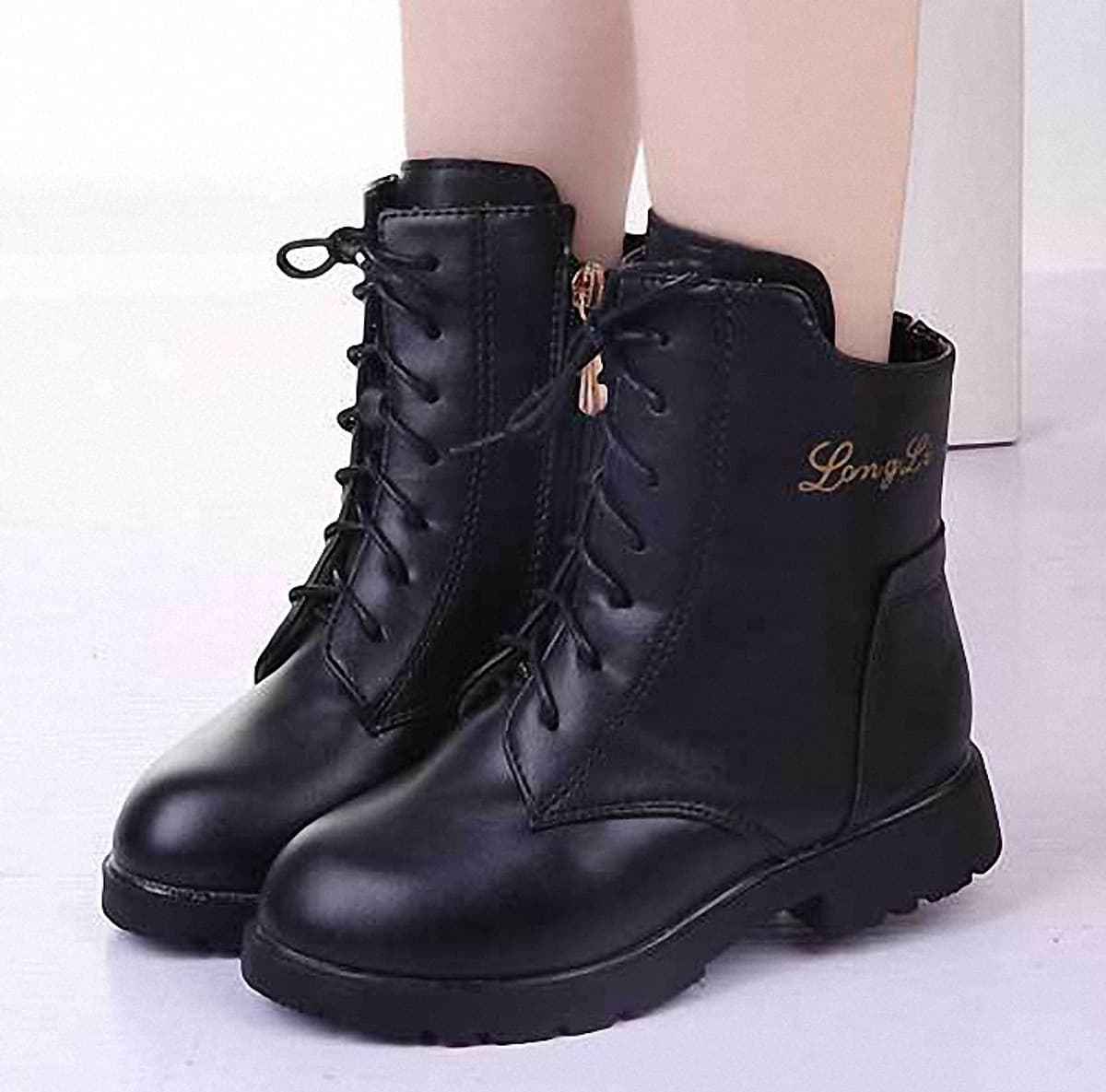 Boot bé gái trẻ em thiết kế cao cổ phong cách Hàn Quốc - B10