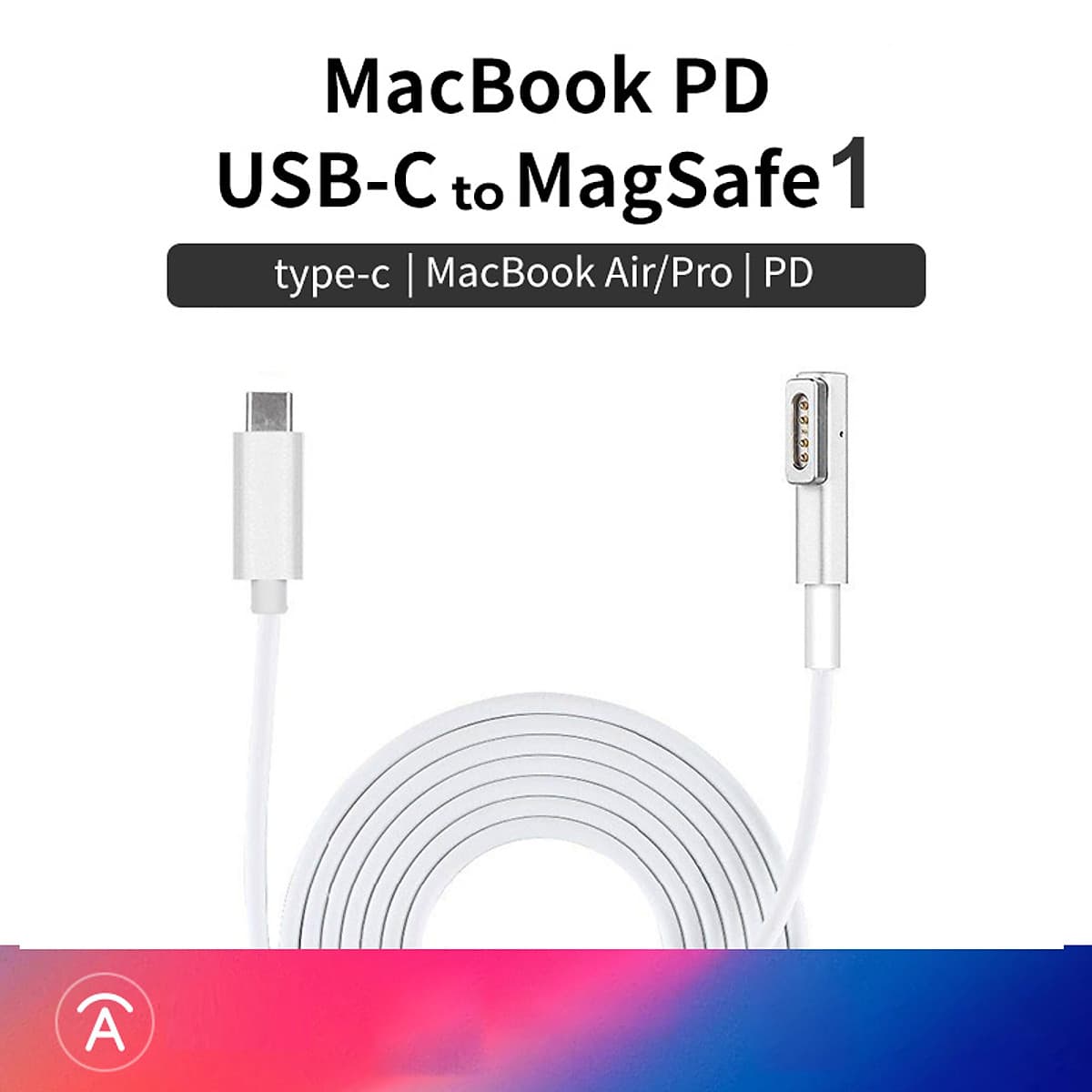 Dây cáp sạc Macbook Magsafe cao cấp chuyển đổi từ USBC tiện lợi - Hàng chính hãng