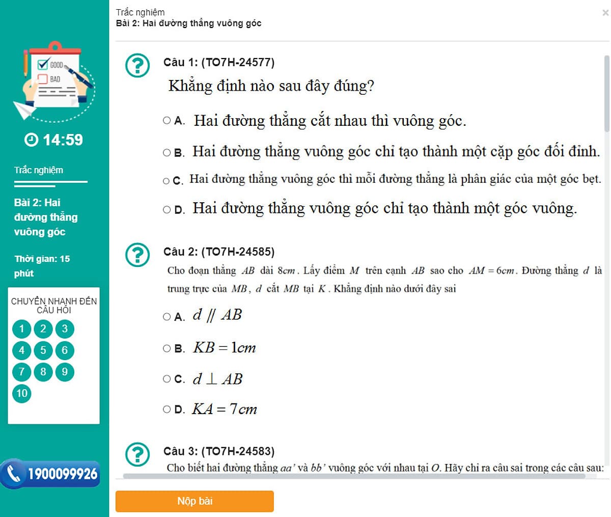 Khóa học HÌNH HỌC 7 - CƠ BẢN + NÂNG CAO thầy Lê Hải Trung - 06 tháng