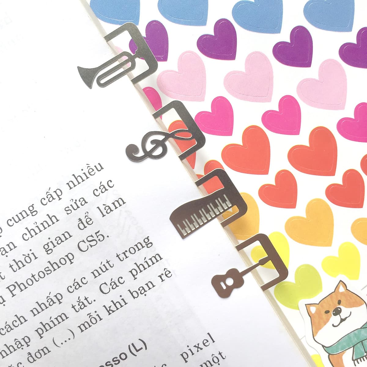 Bộ Đánh Dấu Sách BookMark Kim Loại