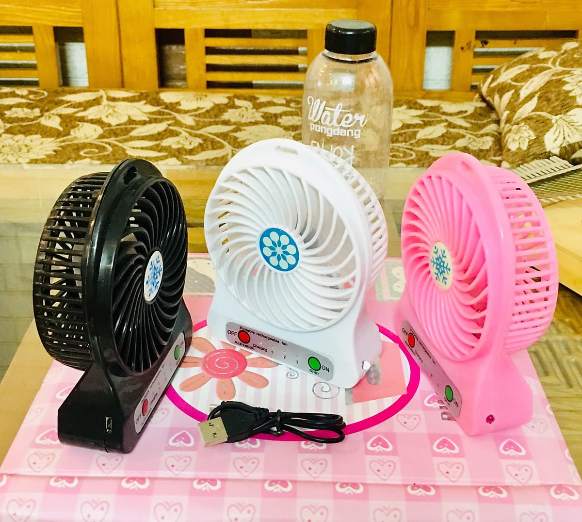 Qụat sạc điện mini 3 tốc độ ( màu ngẫu nhiên )