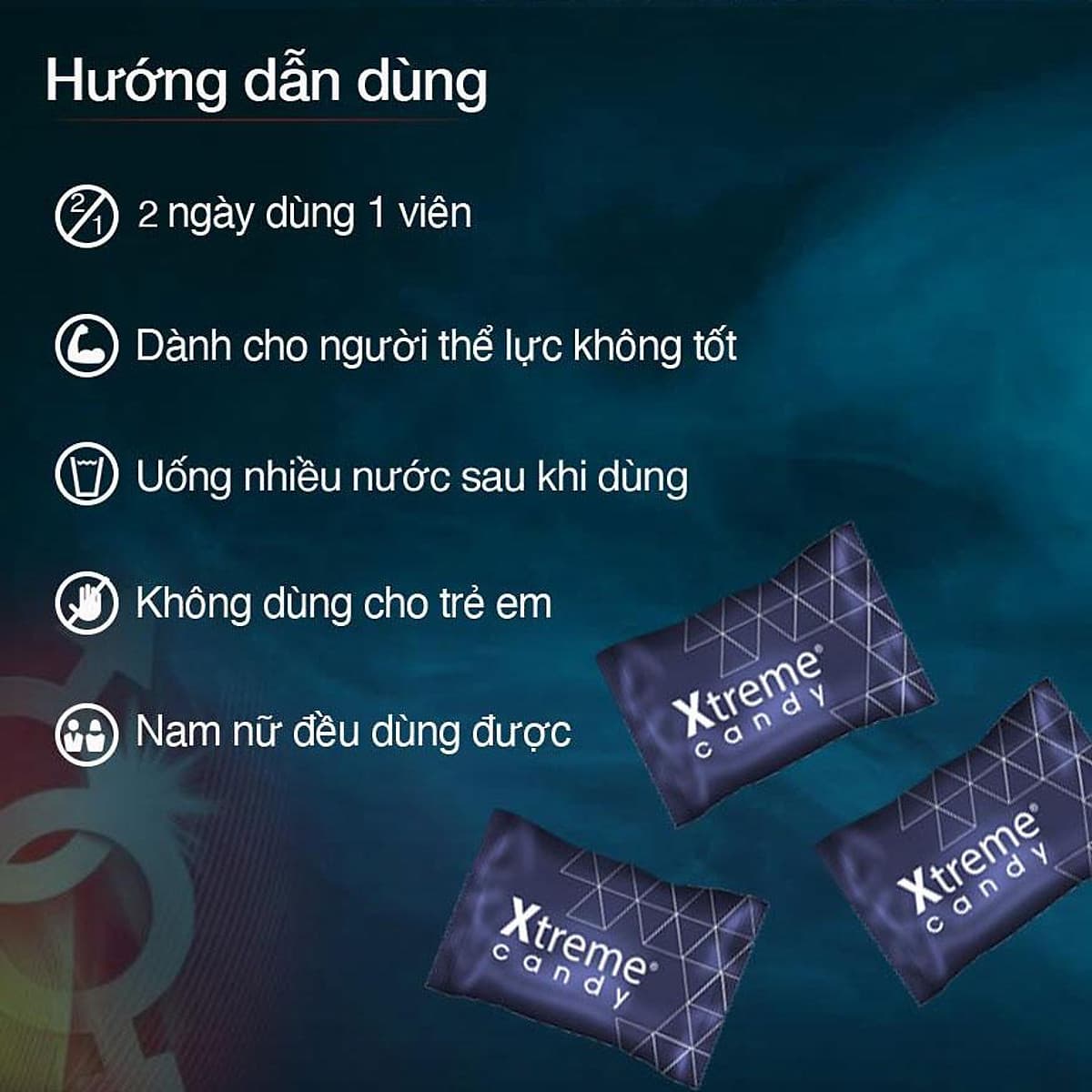 Kẹo Sâm (Mỹ) Ultimate Xtreme Flavor Kéo dài thời gian quan hệ cho Nam Giới 1 viên 
