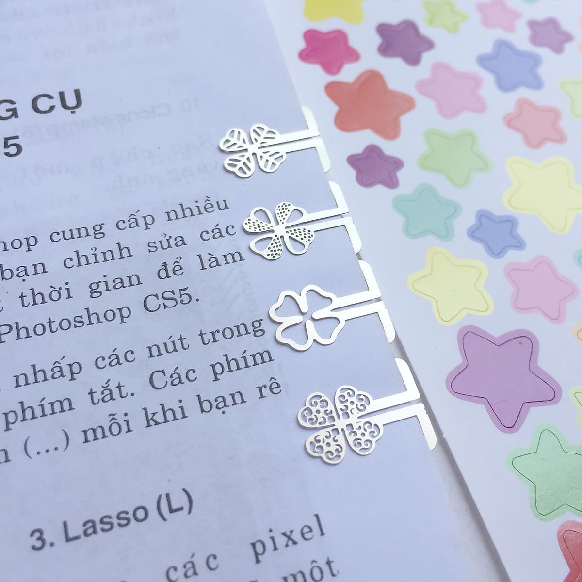 Bộ Đánh Dấu Sách BookMark Kim Loại