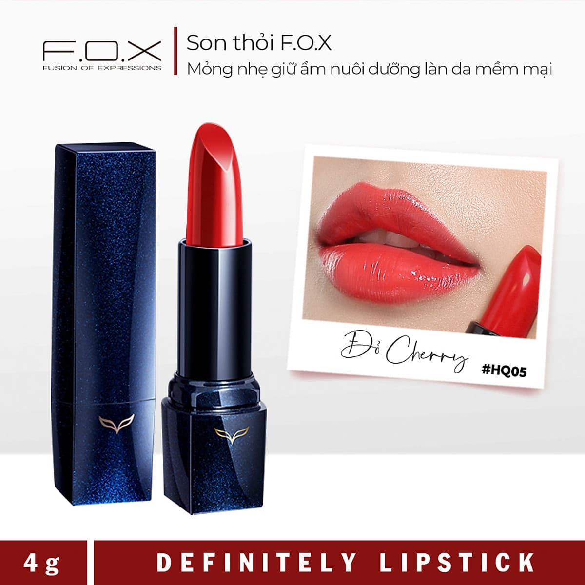[TAIWAN COSMETICS] Son Thỏi F.O.X Definitely Lipstick 4g