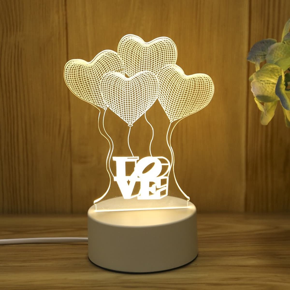 Đèn ngủ LED 3D trang trí - quà tặng độc đáo