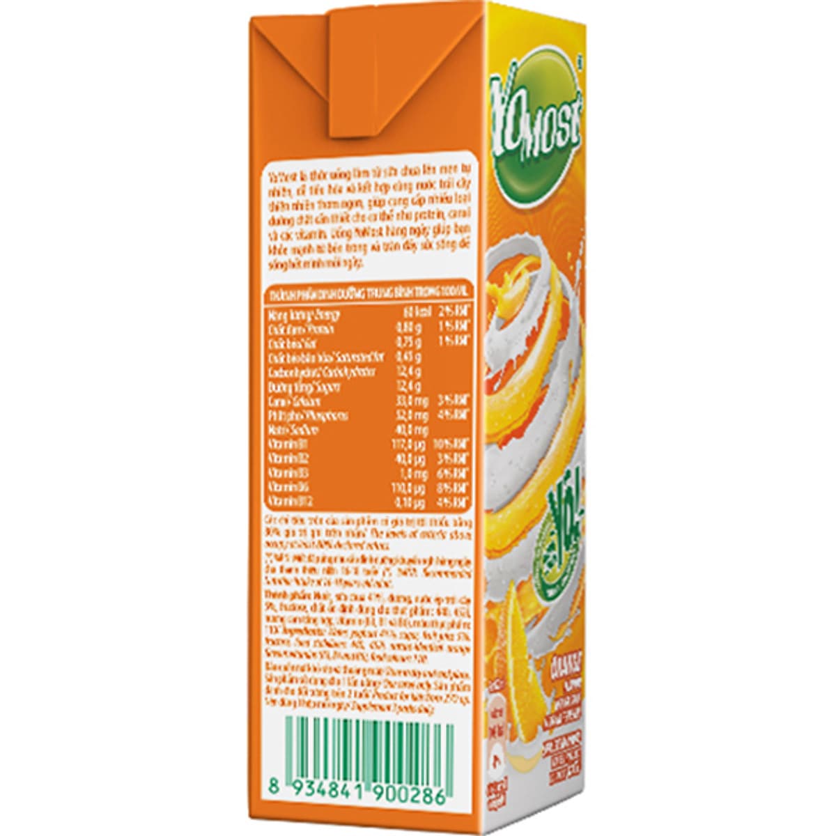 Thùng 48 Hộp Sữa Chua Lên Men Tự Nhiên Yomost Vị Cam (170ml/Hộp)