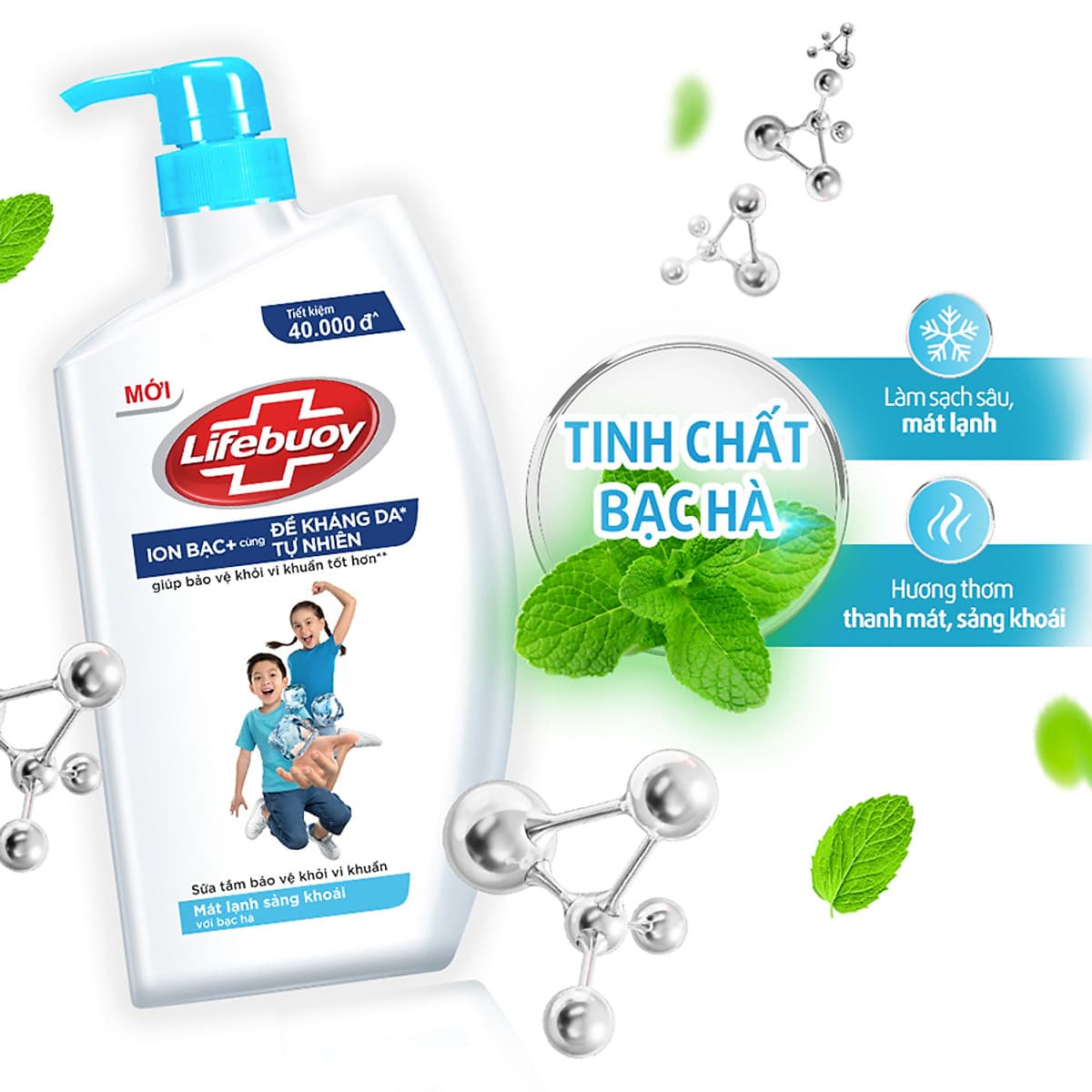 Sữa Tắm Lifebuoy Mát Lạnh Sảng Khoái 32866110 (850g)