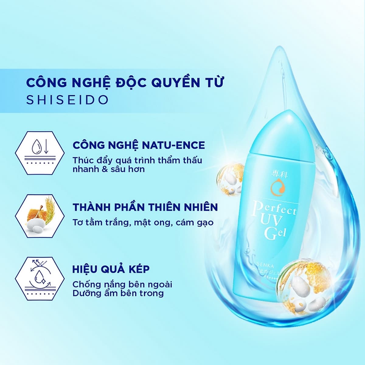 Gel sữa chống nắng Senka Perfect UV Gel 80ml