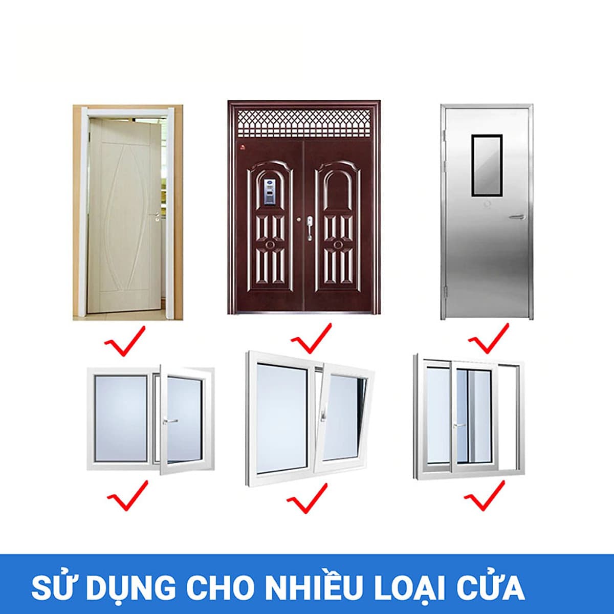 Gioăng cao su khung cửa, Gioăng cao su chữ D ( cuộn 6m)