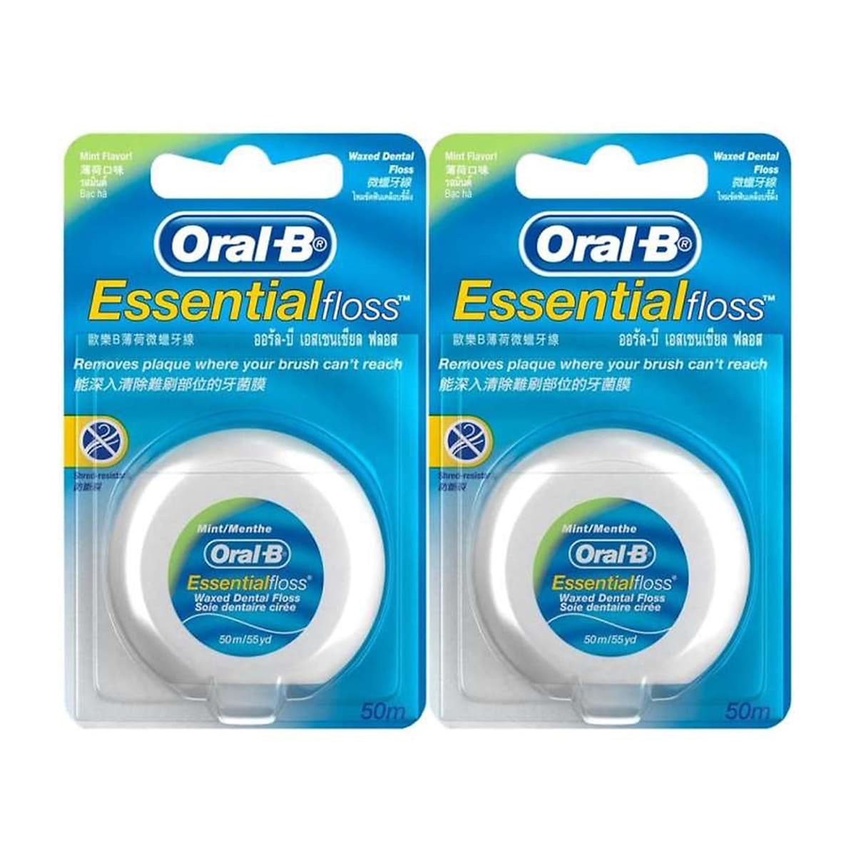 Combo 2 Chỉ Nha Khoa Oral-B Essential Mint (Hộp 50m) 