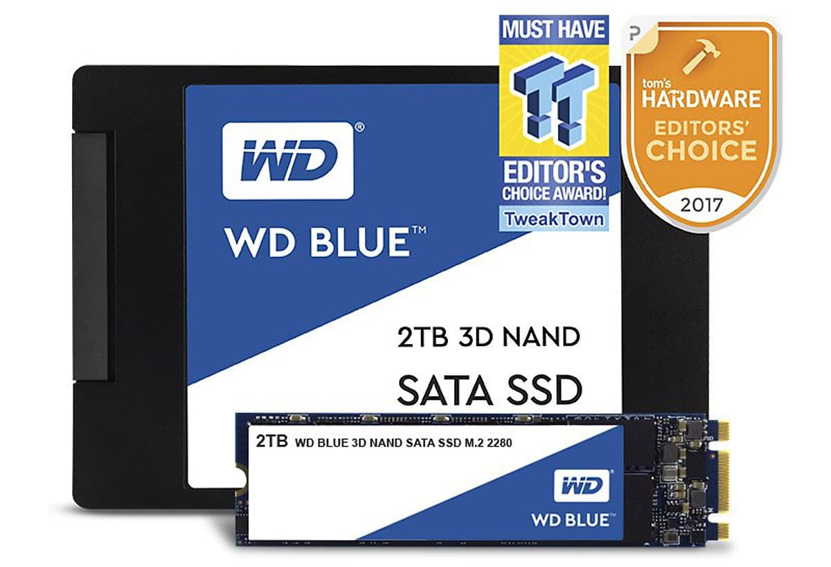 Ổ Cứng SSD WD Blue 3D NAND 1TB WD WDS100T2B0A (2.5 inch) - Hàng Chính Hãng