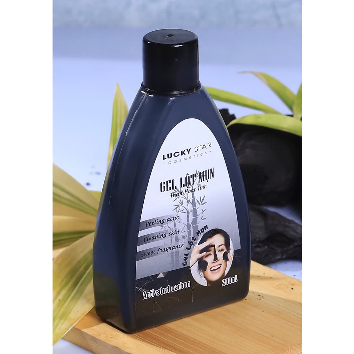 Gel Lột Mụn Than Hoạt Tính Lucky Star (200ml)