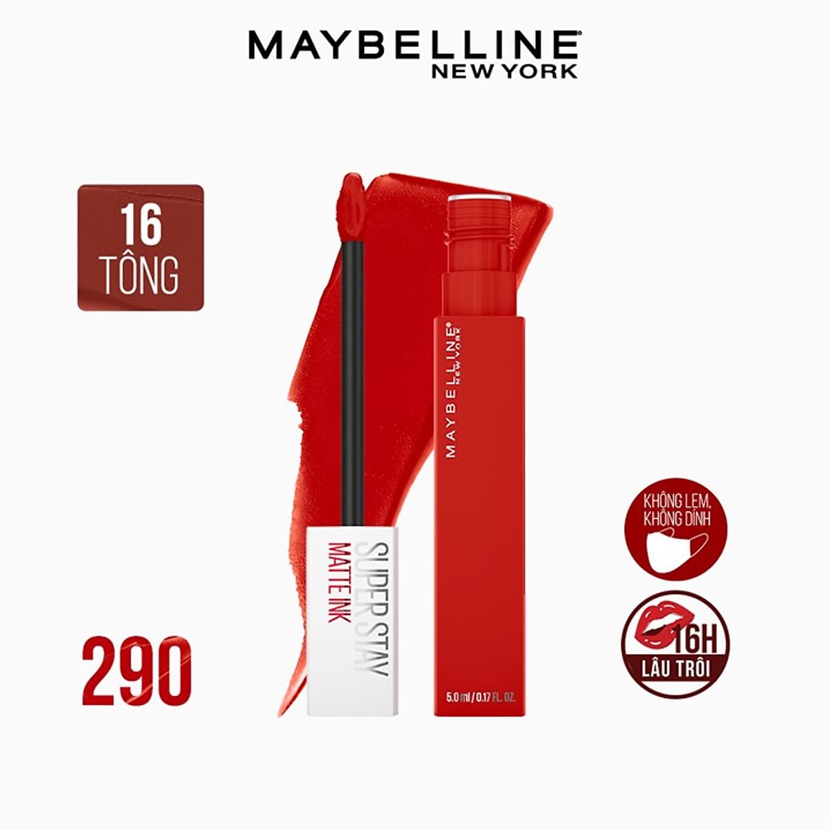 Son Kem Lì 16h Lâu Trôi Maybelline New York Super Stay Matte Ink 5ml 
