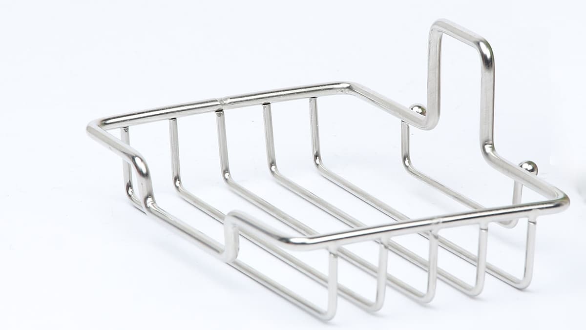 Kệ Xà Phòng Inox Dán Tường Có Kèm Móc Dán Tường - Khay Inox Đựng Xà Phòng Dán Tường Gạch Men Tiện Lợi Không Cần Khoan Tường
