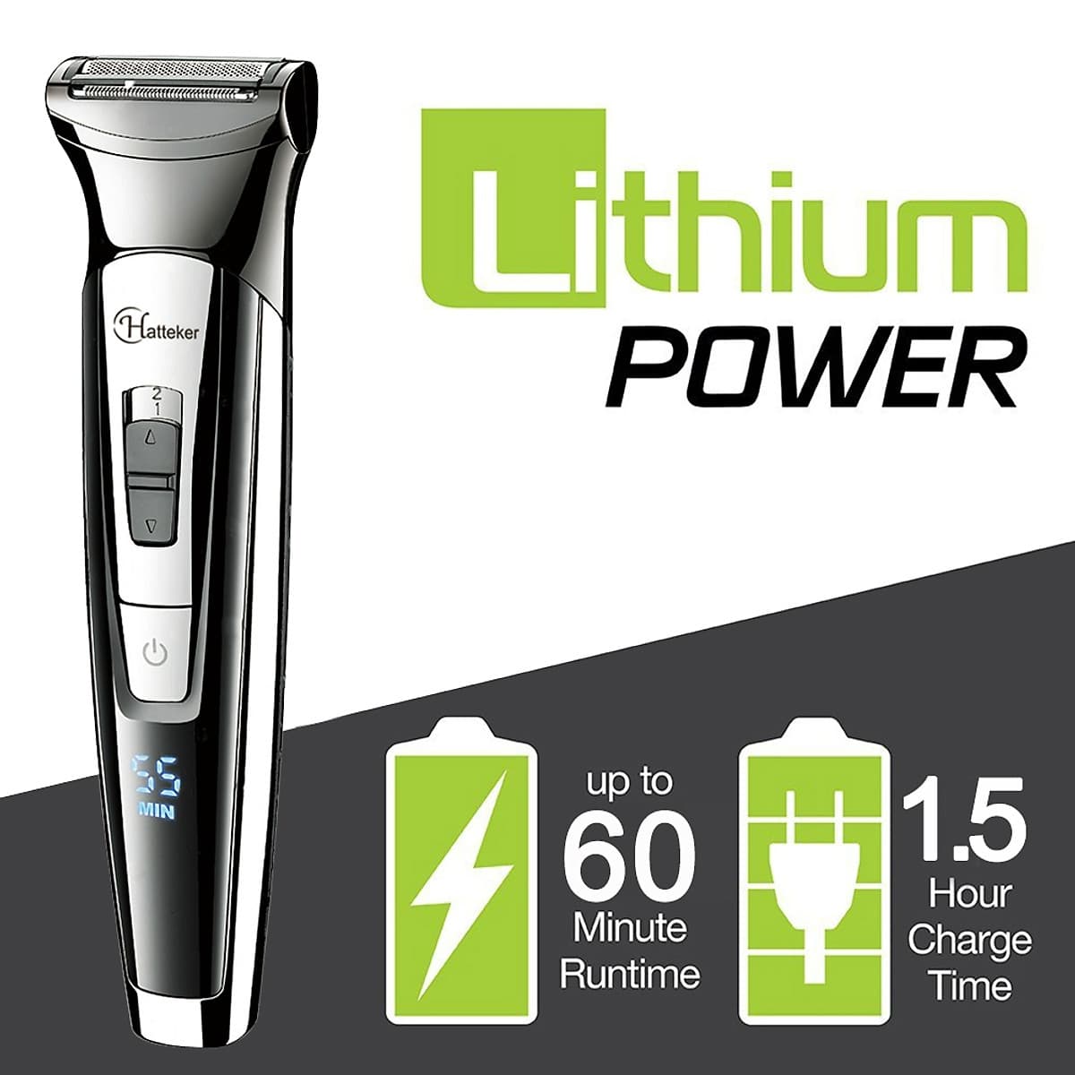 HATTEKER professional hair trimmer waterproof 5 in1hair clipper electric hair cutting machine beard trimer men haircut