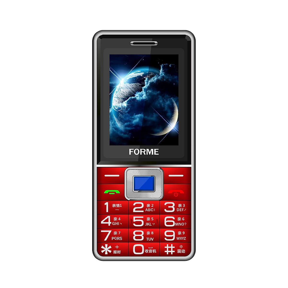 Điện thoại Forme L03, màn hình 2.4inch, pin 3500mAh, loa nhạc to, font chữ lớn - Hàng chính hãng