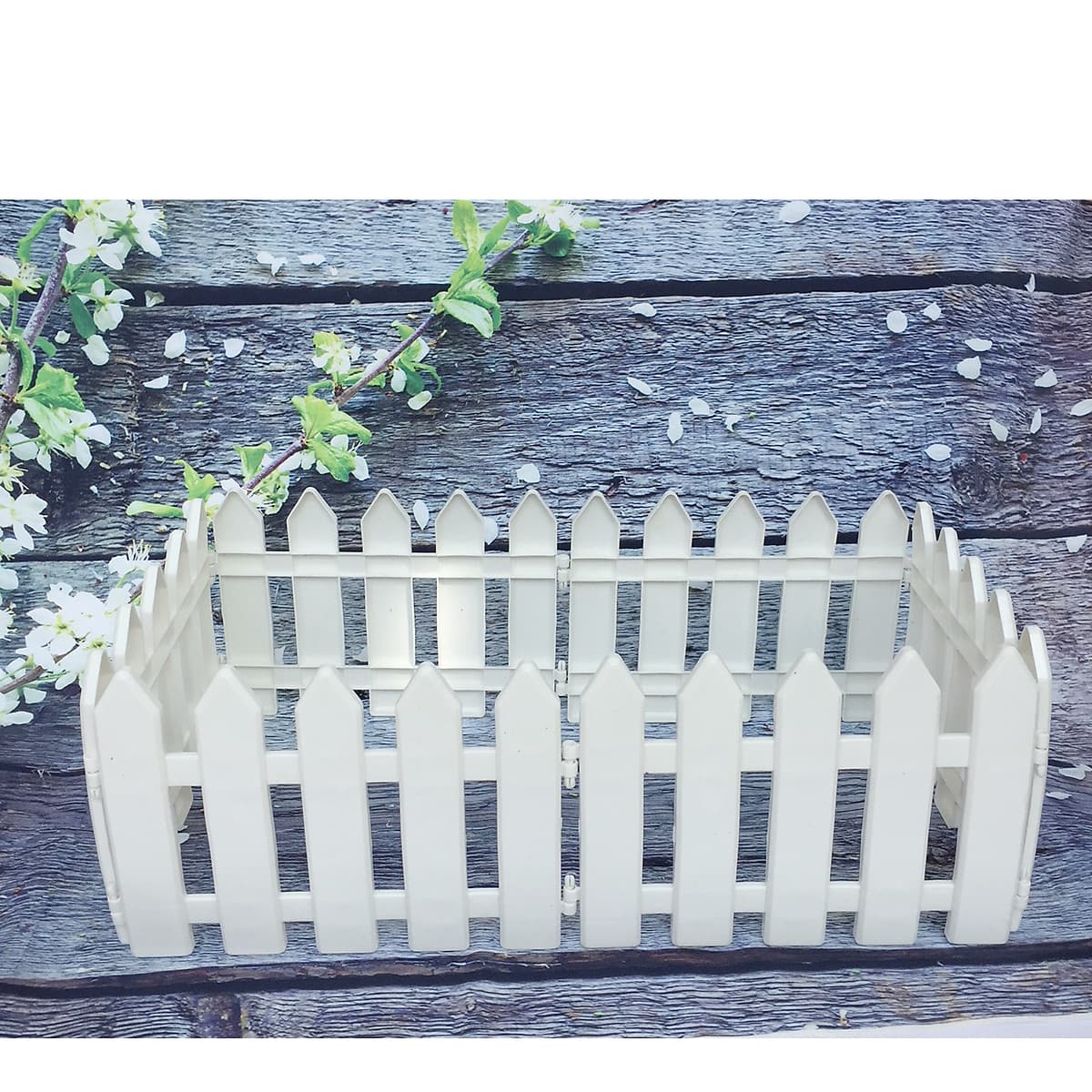 Hàng rào nhựa lắp ghép dài 1,6m cao 20cm trang trí cây 