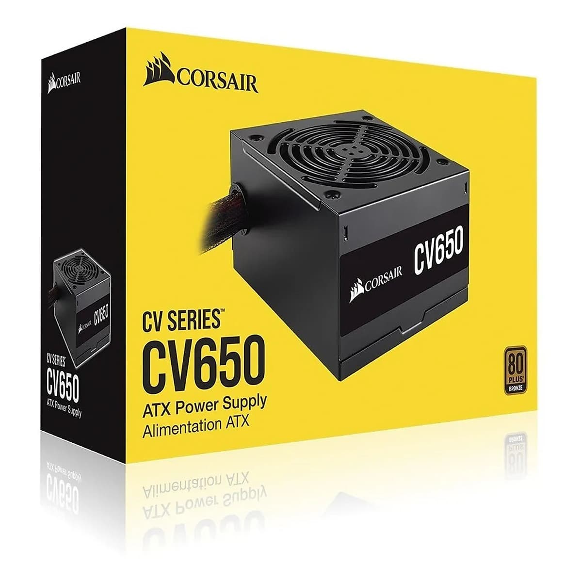 Nguồn máy tính Desktop Corsair CV650 650W 80 Plus Bronze CP-9020211-NA - Hàng Chính Hãng