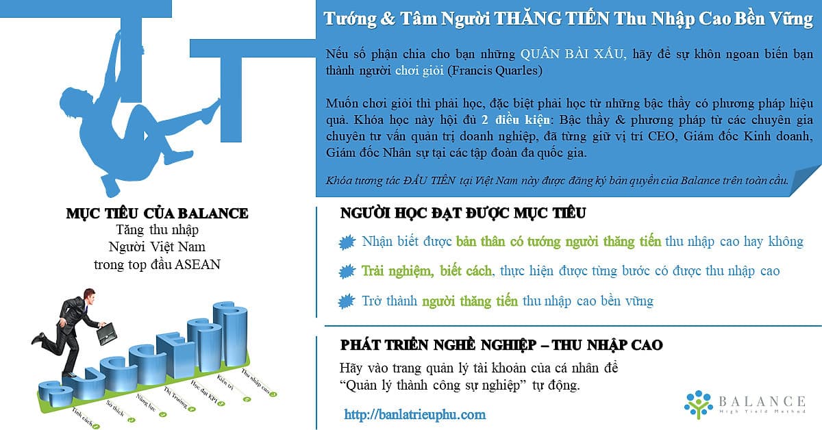 Tướng và Tâm Người Thăng Tiến Thu Nhập Cao Bền Vững