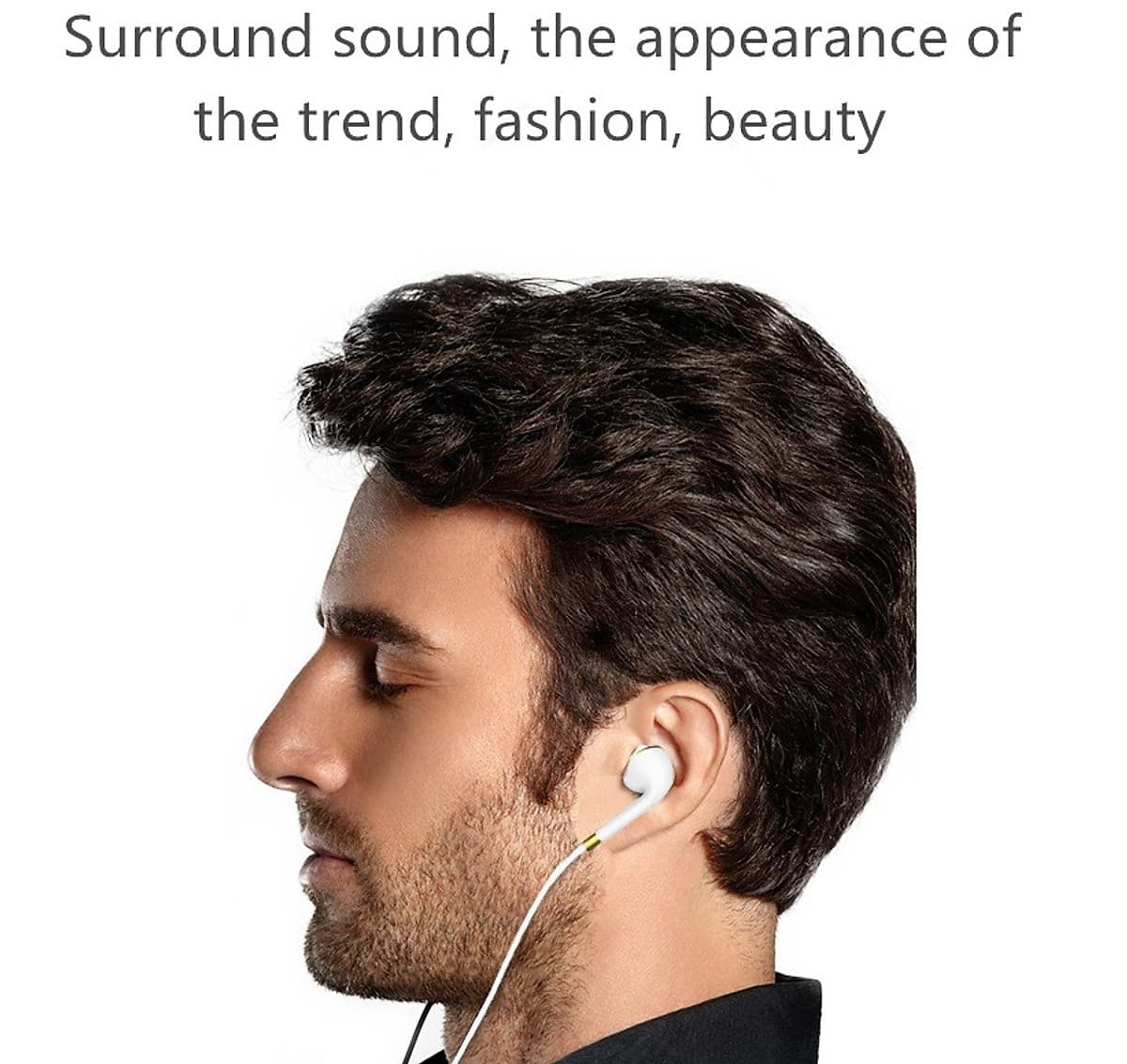 JY Bass Earphone with Microphone Wired for iphone Andriod Phone