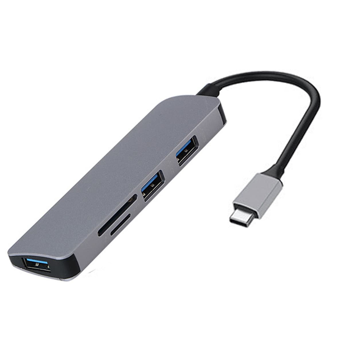 Hub chia USB Type-C 5 Cổng USB 3.0/SD/TF Newdery 9866 - Hàng chính hãng