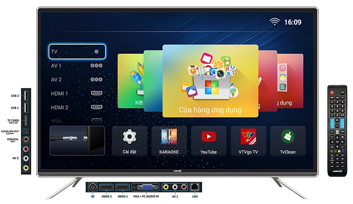 Smart Tivi Asanzo Full HD 55 inch 55AG800