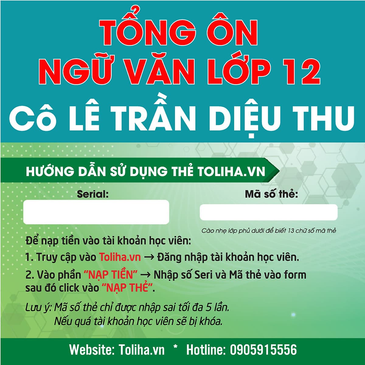 Khóa học TỔNG ÔN NGỮ VĂN LỚP 12 cô Diệu Thu - 03 tháng