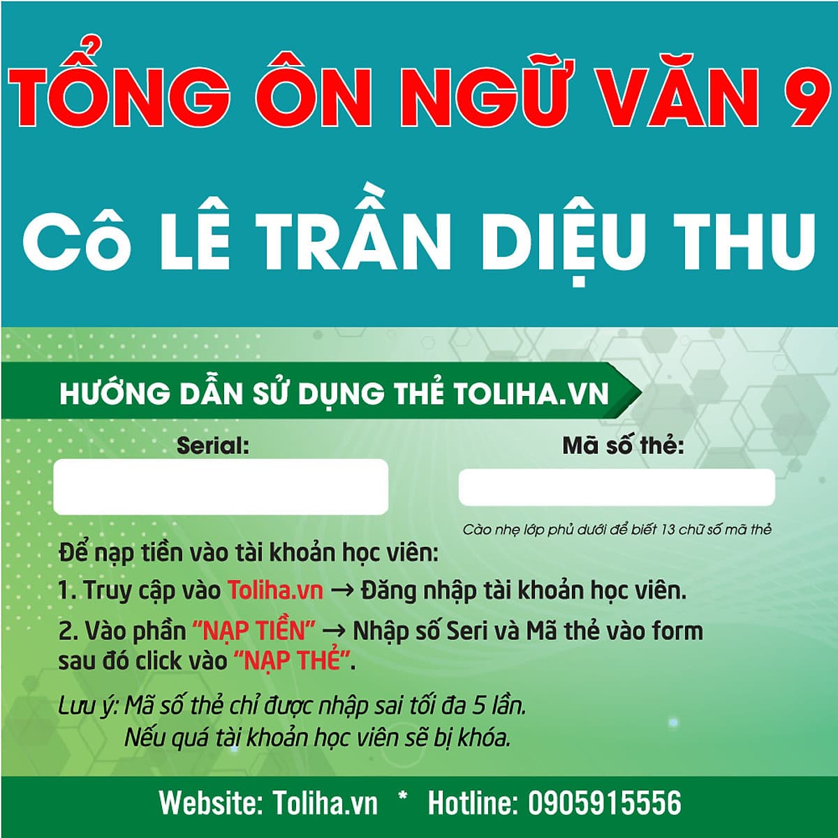 Khóa học TỔNG ÔN NGỮ VĂN 9 - cô Diệu Thu - 03 tháng