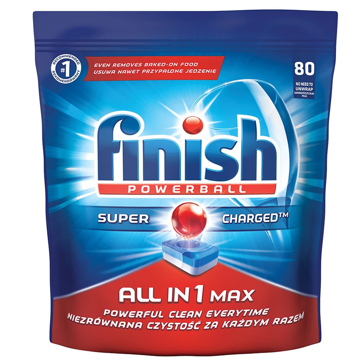 Túi 80 viên rửa chén Finish All In 1 Max Dishwasher Tablets PTT025451