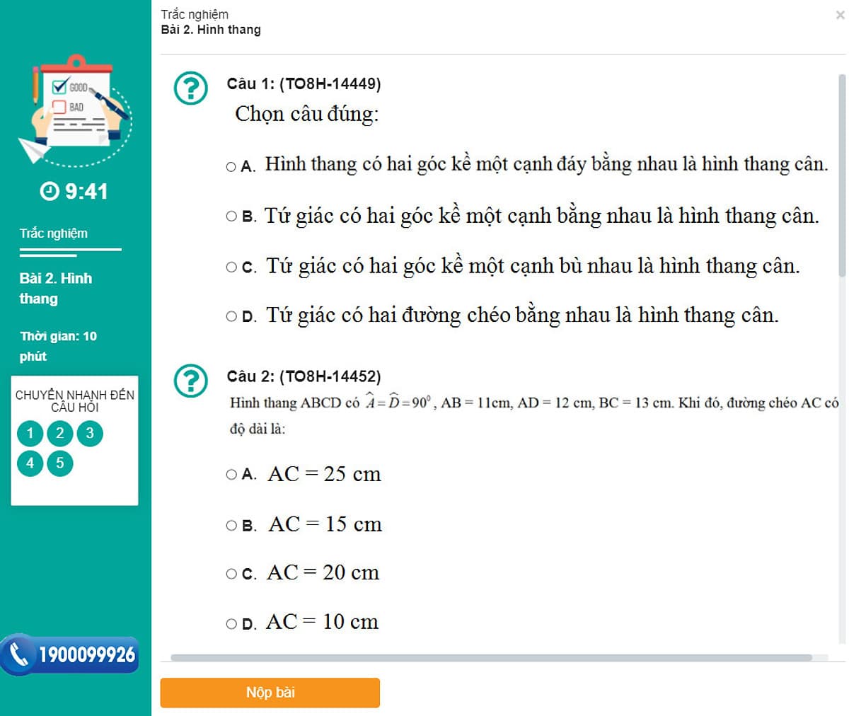 Khóa học HÌNH HỌC 8 - CƠ BẢN + NÂNG CAO thầy Lê Hải Trung- 03 tháng