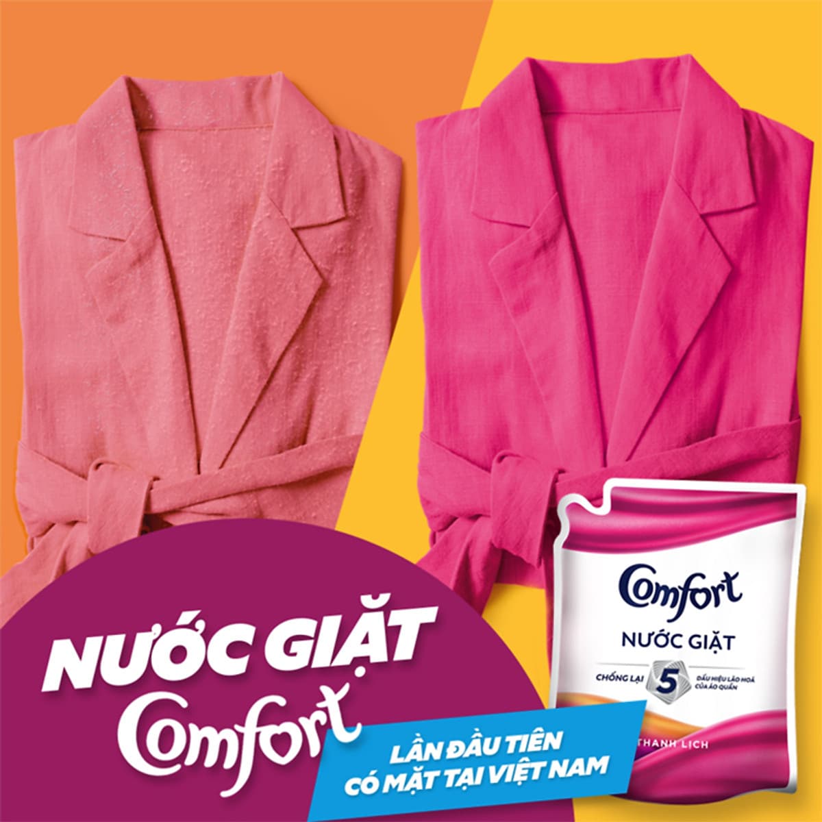 Comfort Công Thức Giặt Xả Hương Thanh Lịch Túi 2,2kg