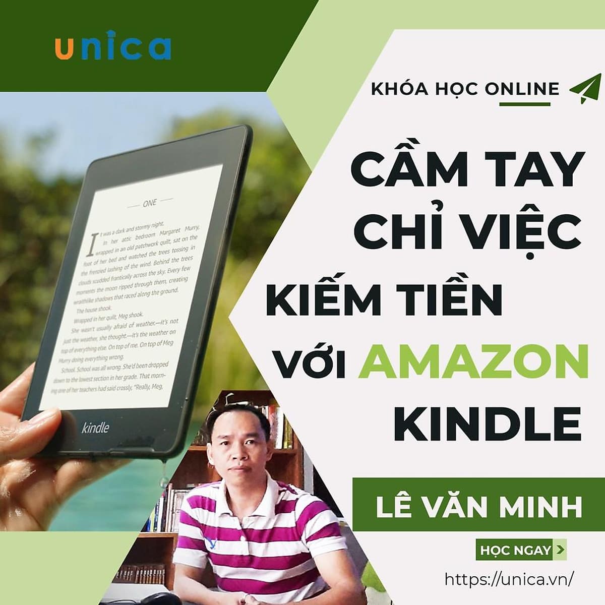  Khóa học KINH DOANH - Cầm tay chỉ việc kiếm tiền trên Kindle Amazon UNICA.VN