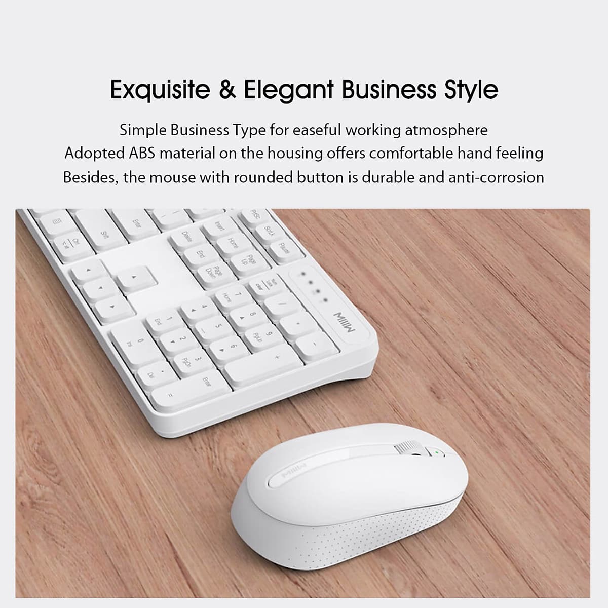 Bộ Bàn Phím Và Chuột Không Dây Xiaomi chống trượt dành cho Máy Tính Xách Tay (2.4GHz)