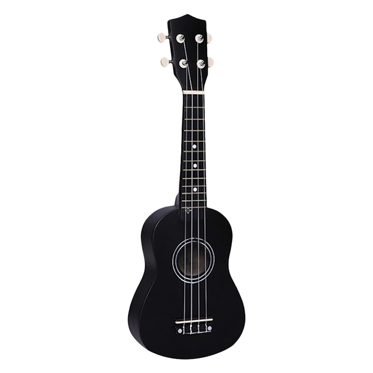 Combo Đàn Ukulele Soprano Màu Trơn KBD 33A15-De (Đen) + Bao Đàn