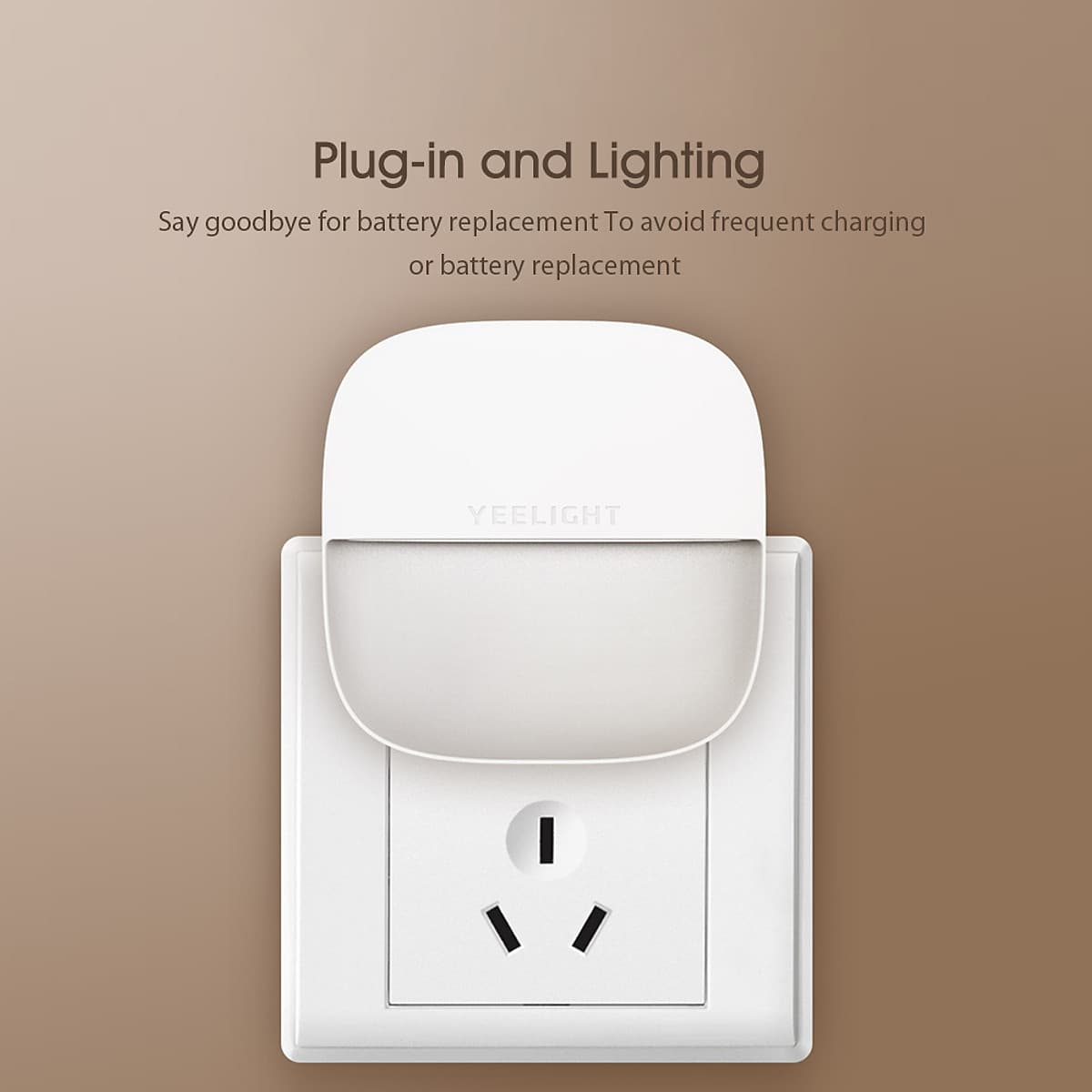 Xiaomi Yeelight Night Light LED  Wall Plug-in Lamp Controlled Infrared Motion Sensor Induction Sleep Light For Hallway