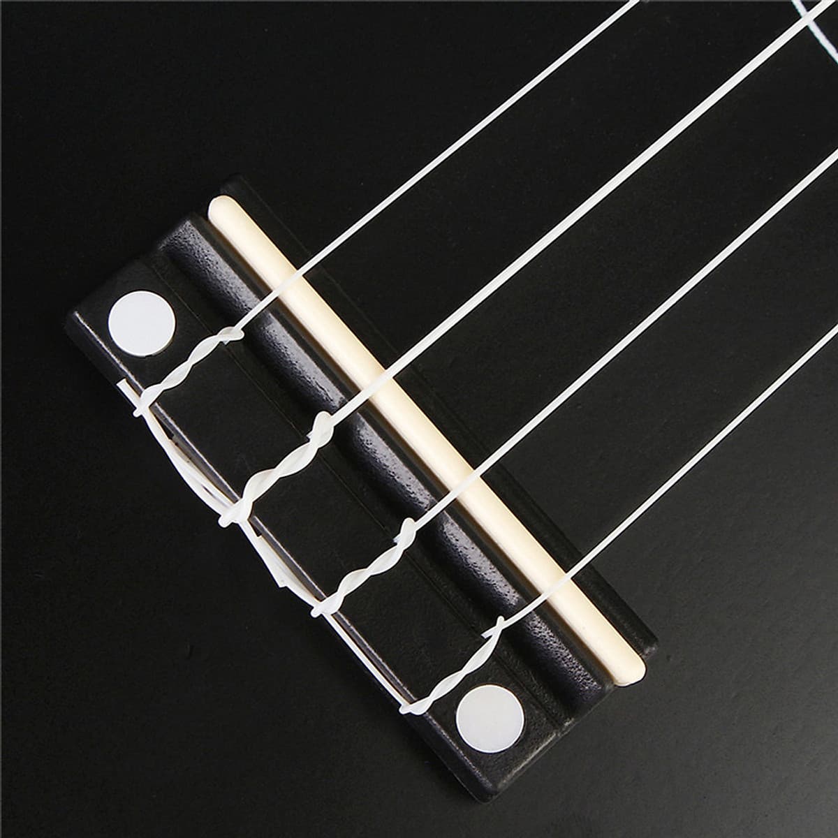 Combo Đàn Ukulele Soprano Màu Trơn KBD 33A15-De (Đen) + Bao Đàn