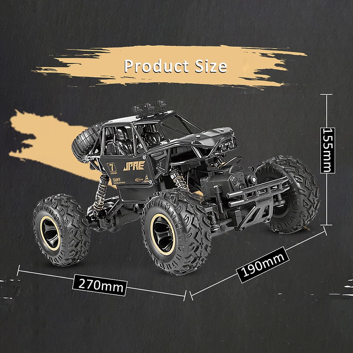 Đồ Chơi Xe Địa Hình Tốc Độ Cao Điều Khiển Từ Xa 1/16 Off-Road Buggy Alloy Rc (2.4Ghz) (4Wd) (15Km/h) 