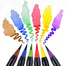 Bộ 20 bút lông màu nước cao cấp BUDECOR Water Color Brush Pen (Tặng 1 cọ Water Brush và Bảng Màu )
