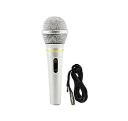 Micro có dây  3.5 mét AK319 Nhập Khẩu Bạc Cho Âm Li Loa Kẹo kéo jack cắm 6.5mm PF11