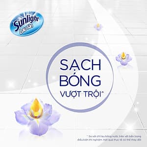 Nước Lau Sàn Sunlight Tinh Dầu Thiên Nhiên - Hương hoa Diên Vỹ (2.6kg/Túi)