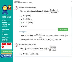 Khóa học ĐẠI SỐ 11 - CƠ BẢN + NÂNG CAO thầy Cao Phi - 06 tháng